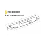 Seilwinden Anbausatz Ford Ranger ab 2012-2016