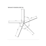 270° Hardcover Seitenmarkise BRANCH CLEAN - links (Fahrer)