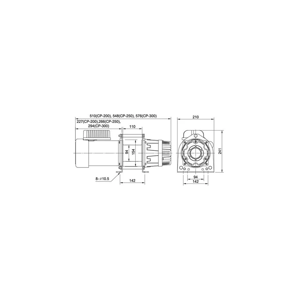 ComeUp CP-200 Hubwinde Seilwinde Hebezug 230V