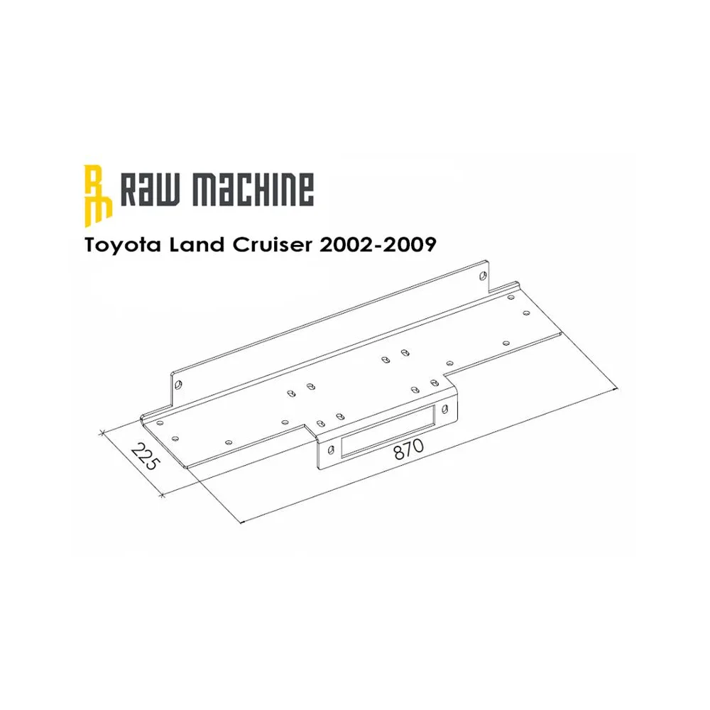 Seilwinden Anbausatz Toyota Land Cruiser 120 2002-2009