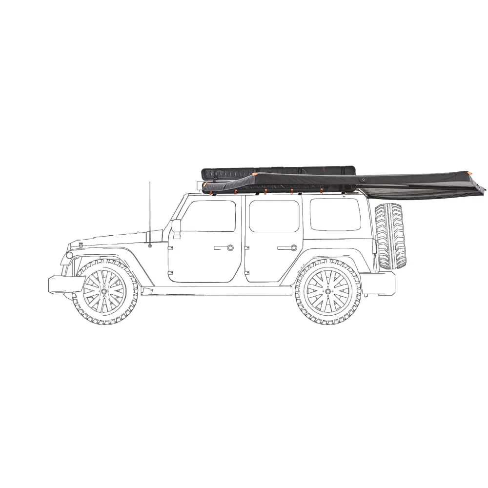 270° Hardcover Seitenmarkise BRANCH RUGGED - links (Fahrer) / 200 cm