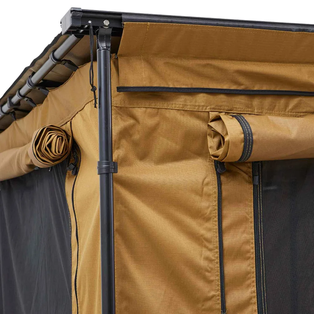 Zeltraum zu Seitenmarkise VICKYWOOD - 200 cm / goldbraun