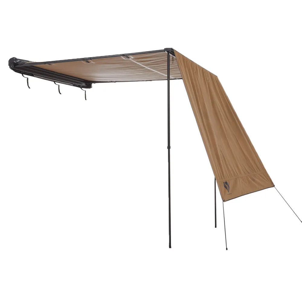 Seitenmarkise Einzelwand VICKYWOOD 200 / 250 cm - 200 cm / 170 cm / goldbraun