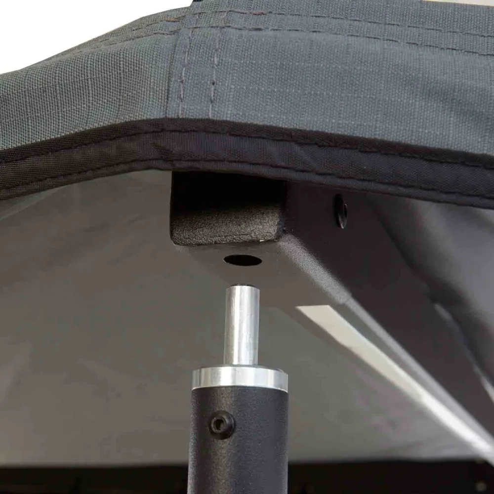 180° Markise LEAF freitragend grau - 150 cm
