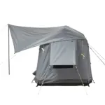Freistehendes Campingzelt aufblasbar 140 grau