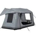 Freistehendes Campingzelt aufblasbar 140 grau