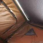 Alu-Hartschalen Dachzelt CUMARU UP 145 goldbraun