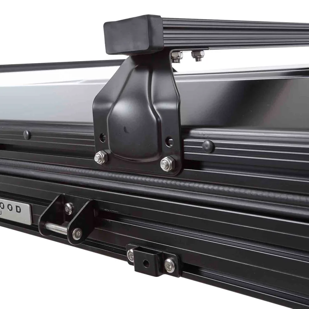 Alu Hartschalen Dachzelt CUMARU XP 135 All Black - Komfort-Hybridmatratze
