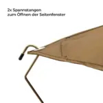 Leichtbau Hybrid-Dachzelt MIGHTY OAK LIGHT - goldbraun