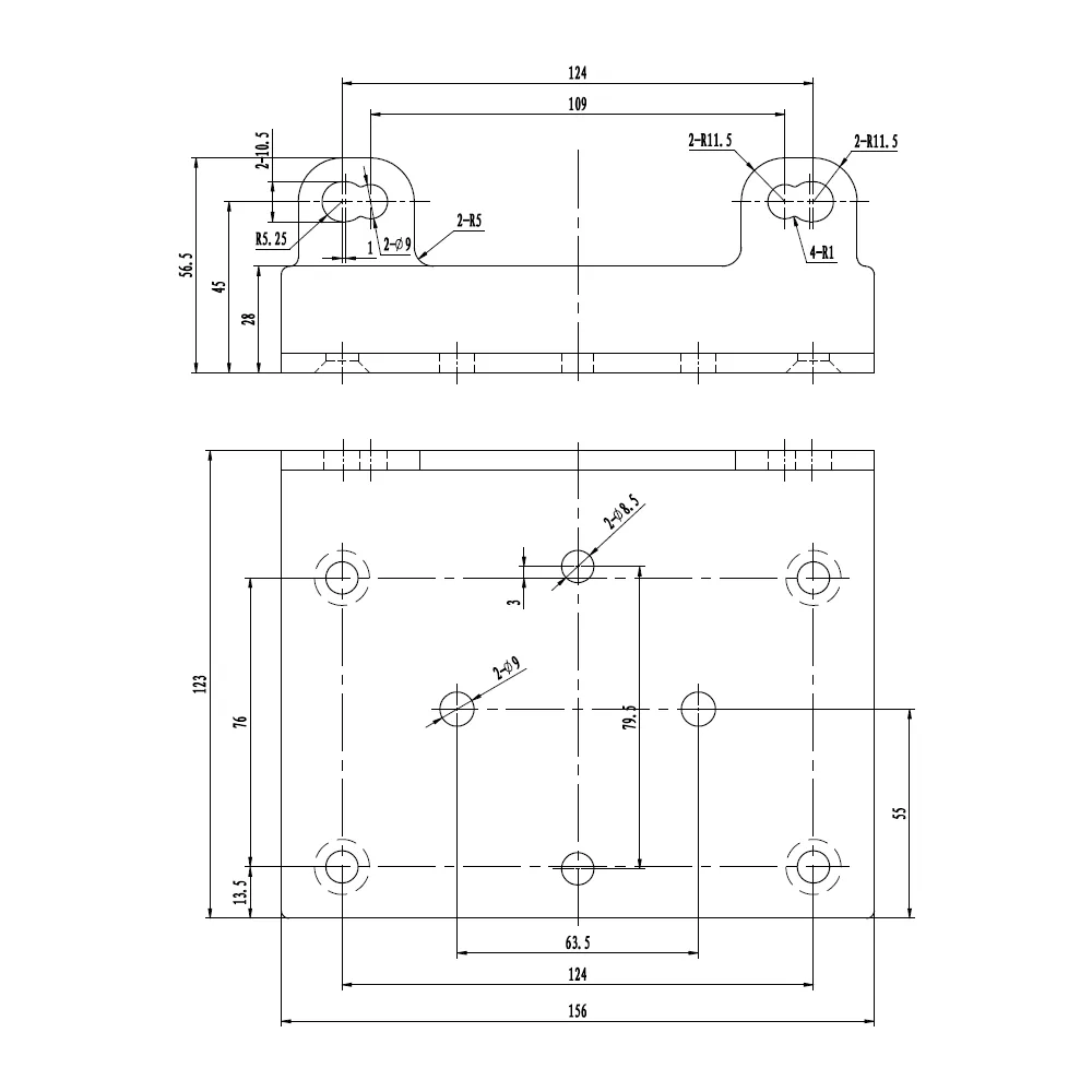 Universal Montageplatte für Seilwinden bis 3500LB