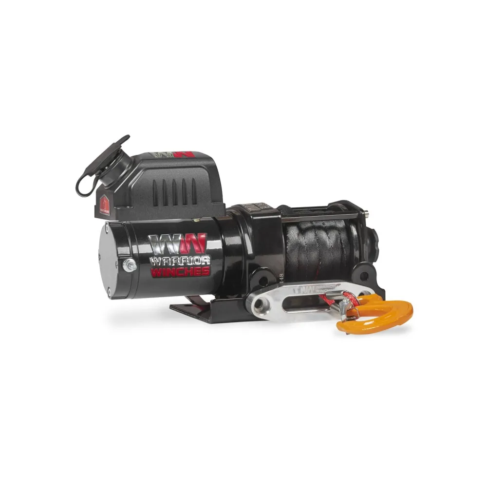 Bootswinde Elektrisch Seilwinde Boot Trailer Anhänger Warrior NINJA 2000LB A 907 kg 12 V Kunststoffseil