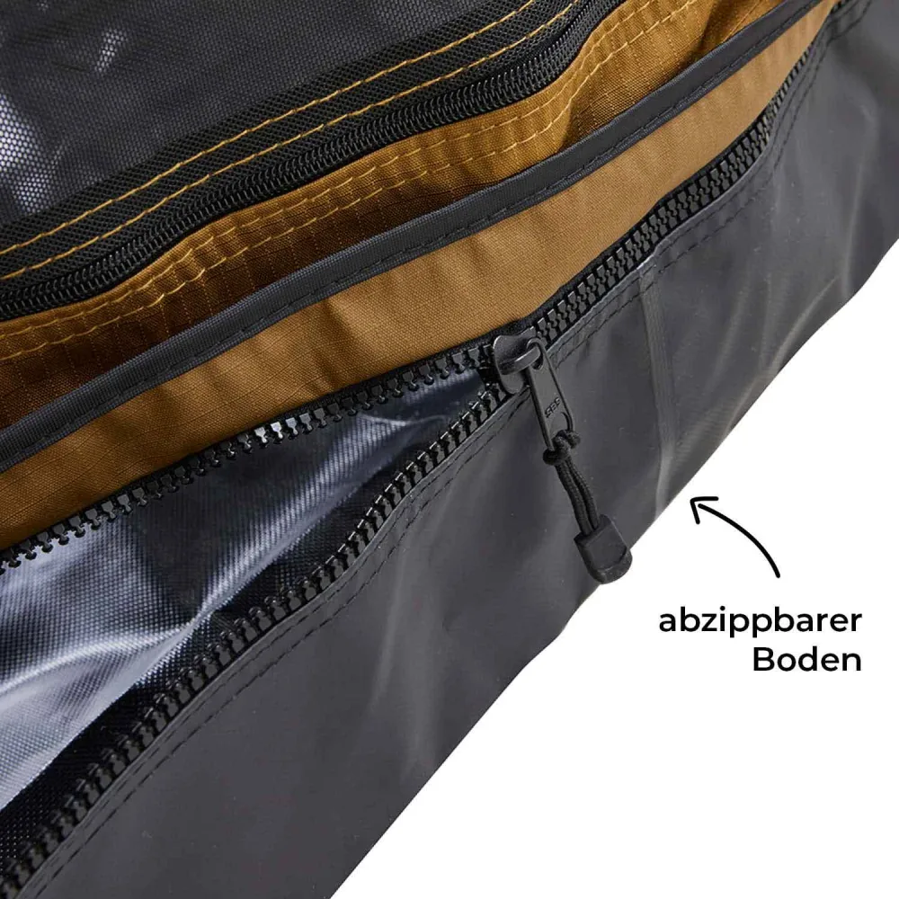 Zeltraum zu Seitenmarkise VICKYWOOD - 200 cm / goldbraun