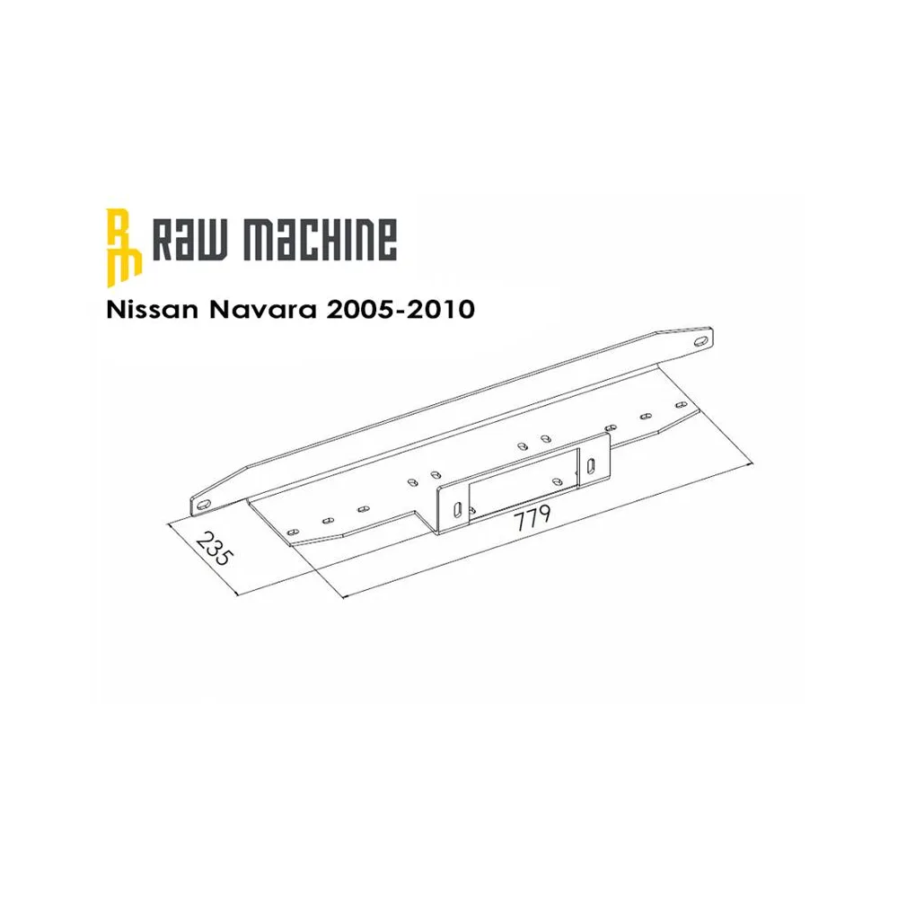 Seilwinden Anbausatz Nissan Navara D40 2005-2010