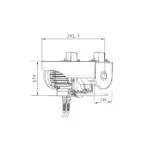 Elektrische Seilwinde Hebezug Seilzug mit Funkfernbedienung 230V 300/600kg