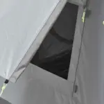 Freistehendes Campingzelt aufblasbar 140 grau