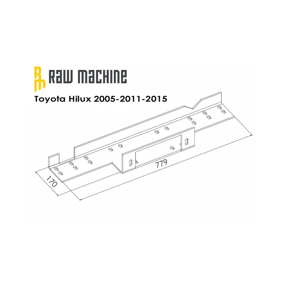 Seilwinden Anbausatz Toyota Hilux 2005-2011-2015