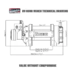 Hydraulik Industrie Seilwinde 3,6t EN14492:1