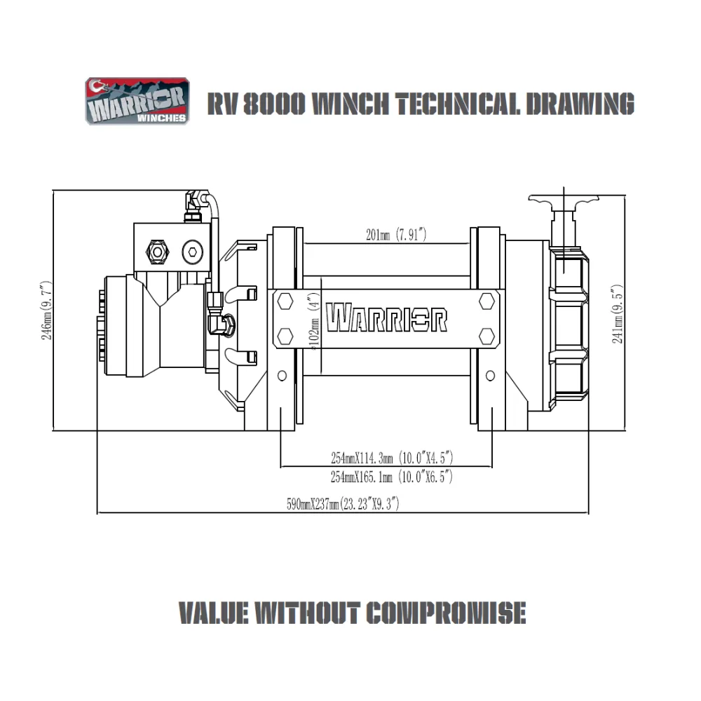 Hydraulik Industrie Seilwinde 3,6t EN14492:1