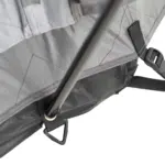 Freistehendes Campingzelt aufblasbar 140 grau