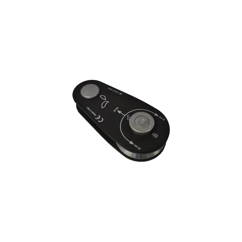 DOCMA Aluminium Umlenkrolle schwarz 40 kN 5/6,5 ( VF150 - VF155 )