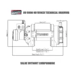 Hydraulik Industrie Seilwinde kurze Trommel 3,6t EN14492:1