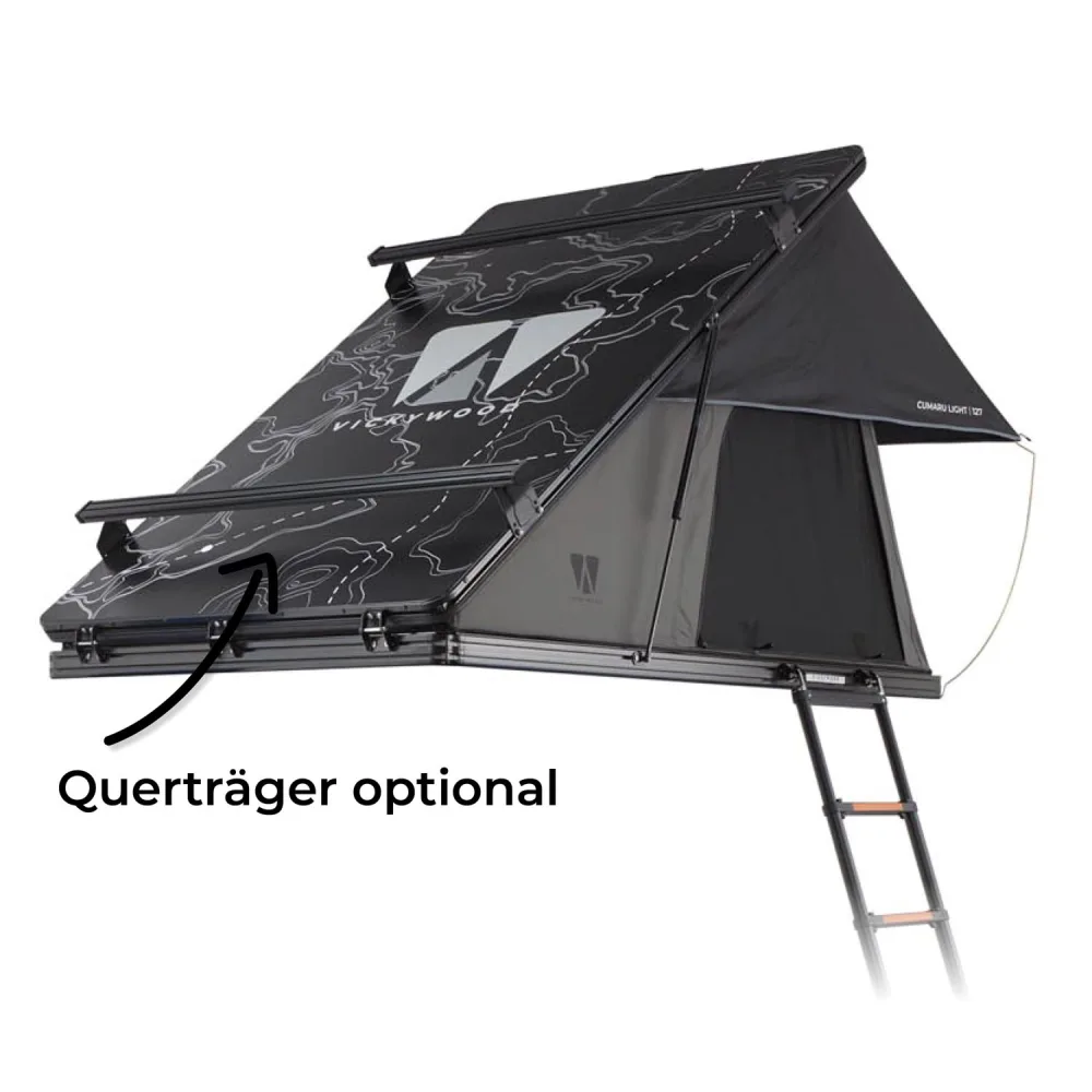 Alu-Hartschalen-Dachzelt CUMARU LIGHT - 127 / grau