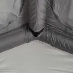 Freistehendes Campingzelt aufblasbar 140 grau