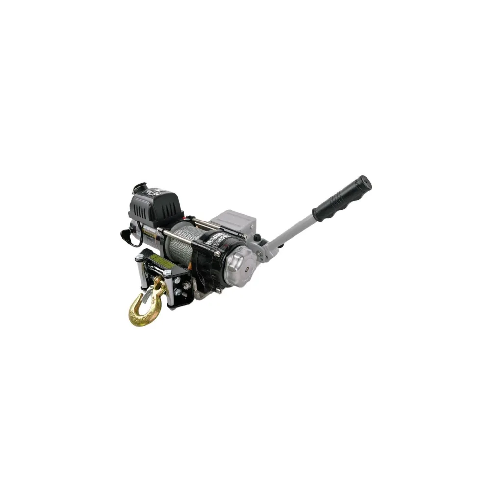 Seilwindensystem Anhängerwindenset für Anhängerkupplung NINJA 3500 1,6 t Stahlseil 12V inkl. Schnellverschluss für Jäger Jagd