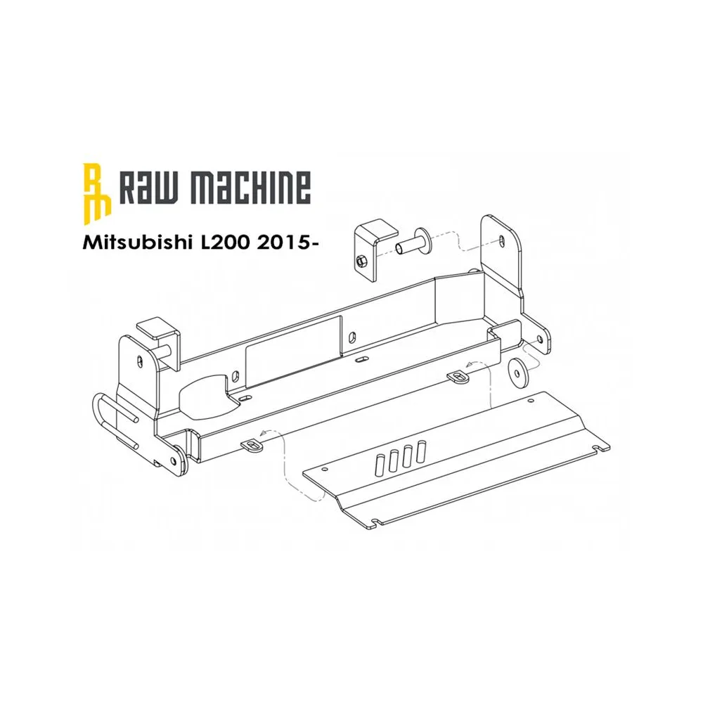 Seilwinden Anbausatz Mitsubishi L200 2015-2018