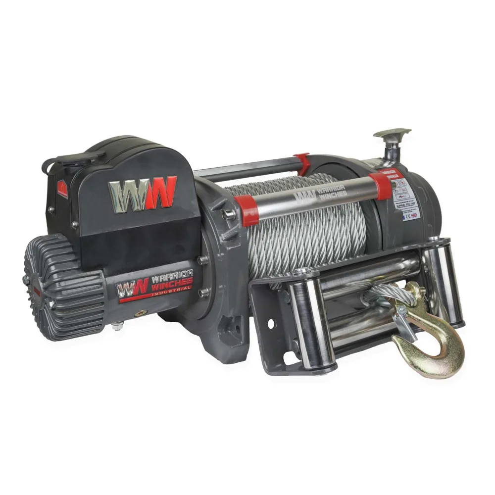 Elektrische Seilwinde Warrior Samurai S 20000 9,1 t 12 V Stahlseil wasserdicht nach IP68