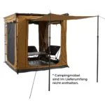 Zeltraum zu Seitenmarkise VICKYWOOD - 200 cm / goldbraun
