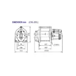 COMEUP Elektrische Hubseilwinde CWL-200L 71m 230V
