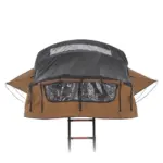 Dachzelt WILLOW PRO 1 ECO 160 - goldbraun / Standard Leiter 230 cm / Komfort-Hybridmatratze