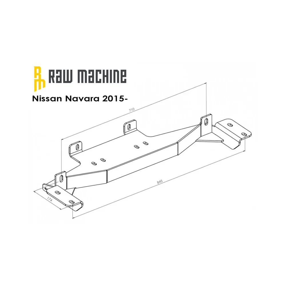 Seilwinden Anbausatz Nissan Navara NP300 2015-