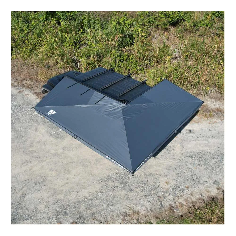 270° Markise LEAF freitragend grau - 250 cm / normal / links (Fahrer)