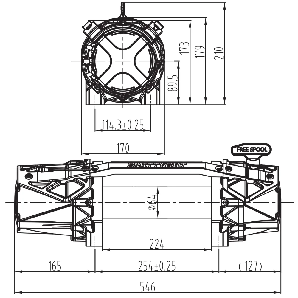 Smittybilt Gen3 Seilwinde 12k IP67 5,4T 12000lbs