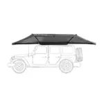 180° Markise LEAF freitragend grau - 200 cm