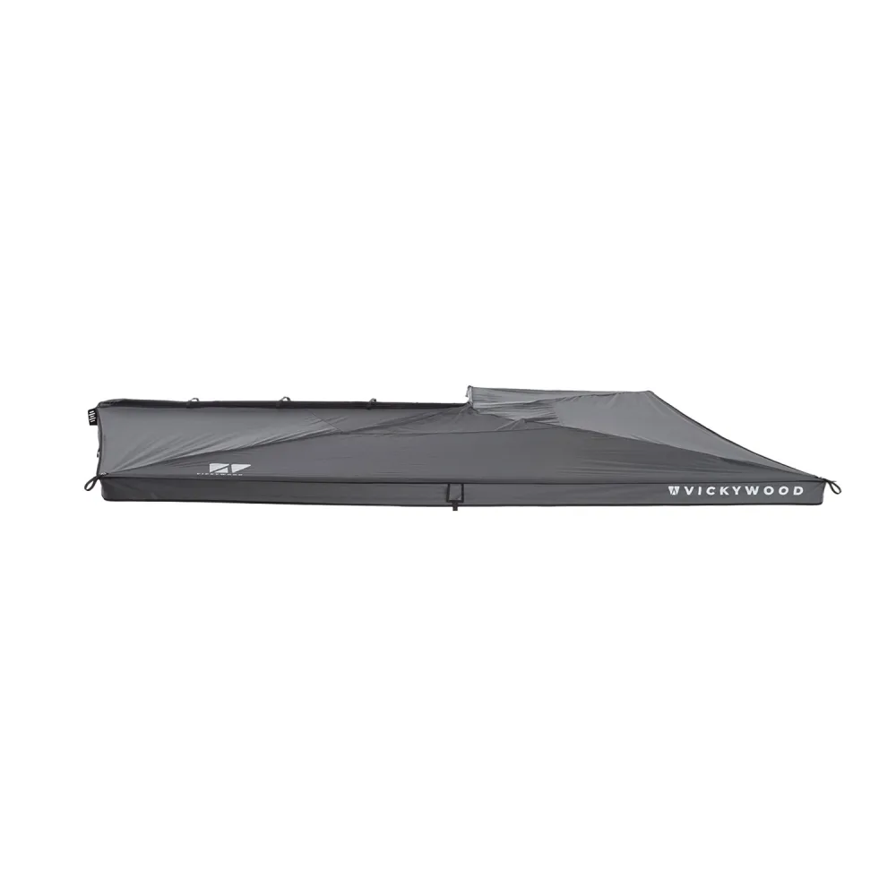 270° Markise LEAF freitragend grau - 250 cm / normal / links (Fahrer)