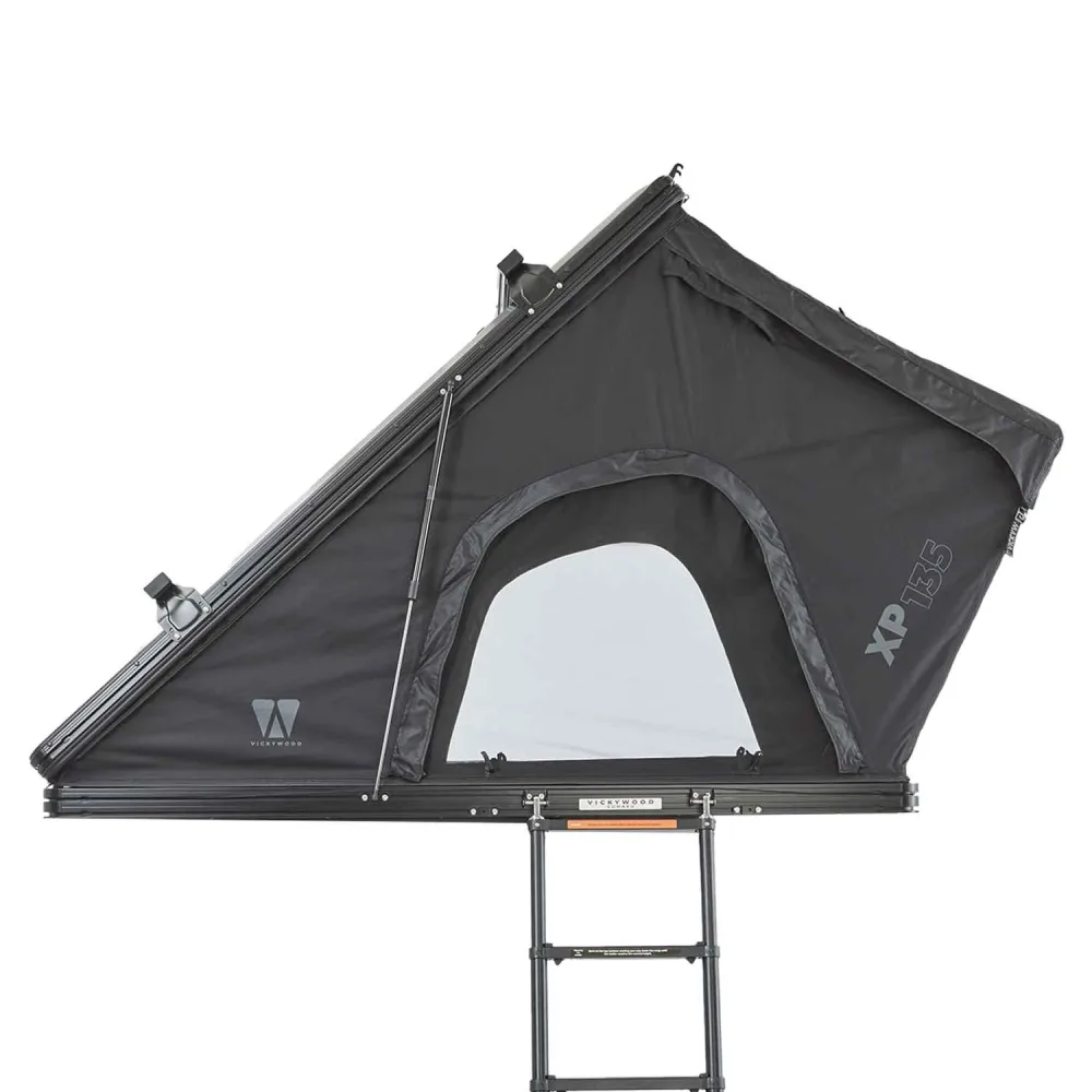 Alu Hartschalen Dachzelt CUMARU XP 135 All Black - Komfort-Hybridmatratze