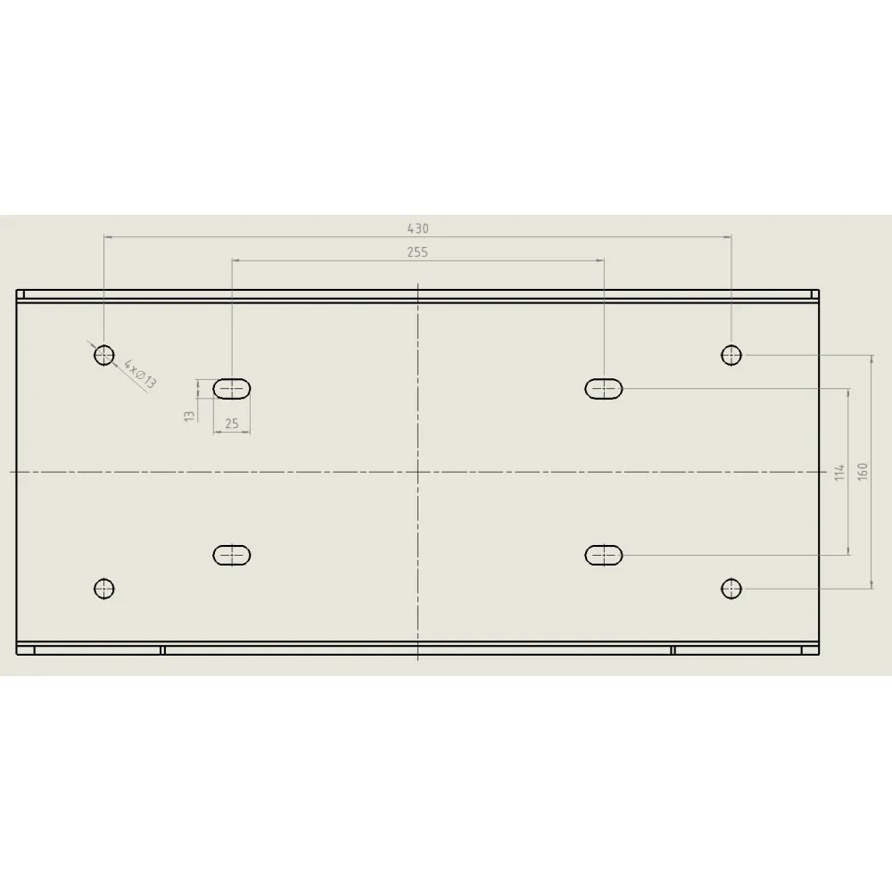 Universal Montageplatte Anbauplatte für Winden bis 22000LB