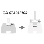 Set-Adapter für die T-Nuten der Tessera Bar+ / Tower+, kompatibel mit Zubehör von Drittanbietern
