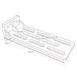 180° Markise LEAF freitragend grau - 150 cm