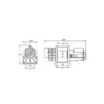KIOWINCH CKW-300-L Elektroseilwinde Hubwinde Zugwinde 40m 300kg 16-25m/min 230V mit Funkfernbedienung