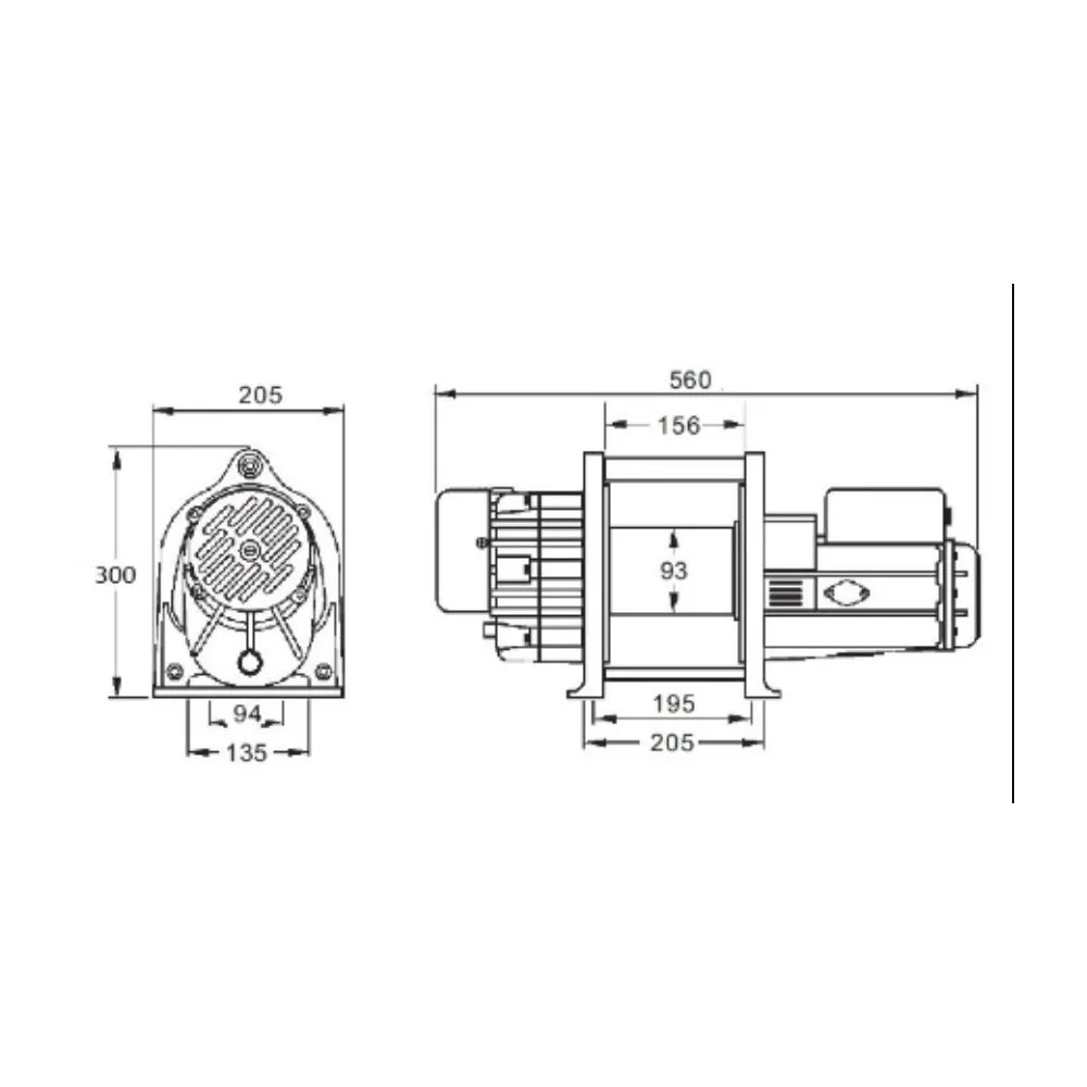 KIOWINCH CKW-200-L Elektroseilwinde Hubwinde Zugwinde 71m 200kg 11-16m/min 230V mit Funkfernbedienung