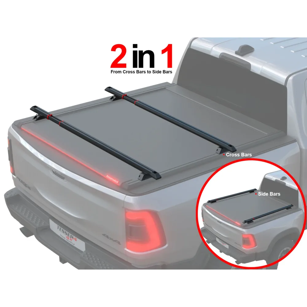 Tessera Bar+ 2in1 Dachträger Reling BAR001EU black matt für EU Pickup