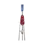 Automatisch blockierende Umlenkrolle aus Aluminium mit schwenkbarer Seitenabdeckung. Mindestbruchlast 40kN, CE- zertifiziert. Für 10mm - 12mm Seile