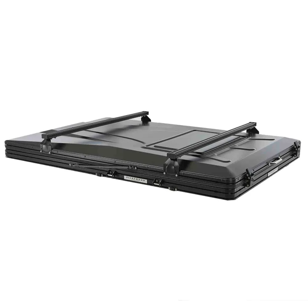 Alu Hartschalen Dachzelt CUMARU XP 135 All Black - Komfort-Hybridmatratze