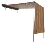 Seitenmarkise Einzelwand VICKYWOOD 200 / 250 cm - 200 cm / 170 cm / goldbraun