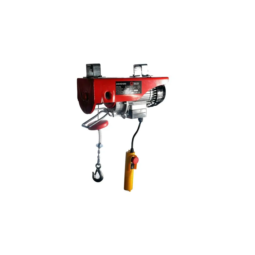 Profi Hebezug WARRIOR 125/250kg 230V Seilzug Seilwinde Hebezeug Kran