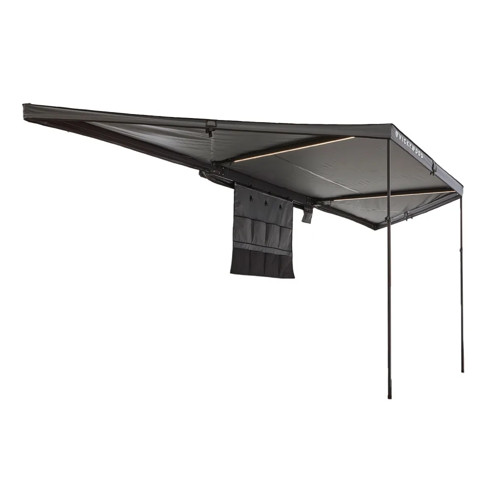 180° Markise LEAF freitragend grau - 200 cm